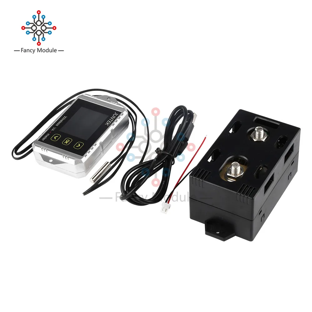 Monitor de batería inalámbrico, medidor de voltímetro, amperímetro de voltaje, contador de vatios y horas, pantalla a Color