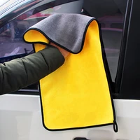 professional premium microfiber towel thick cleaning cloth drying towel absorbent cleaning double faced plush towels for cars