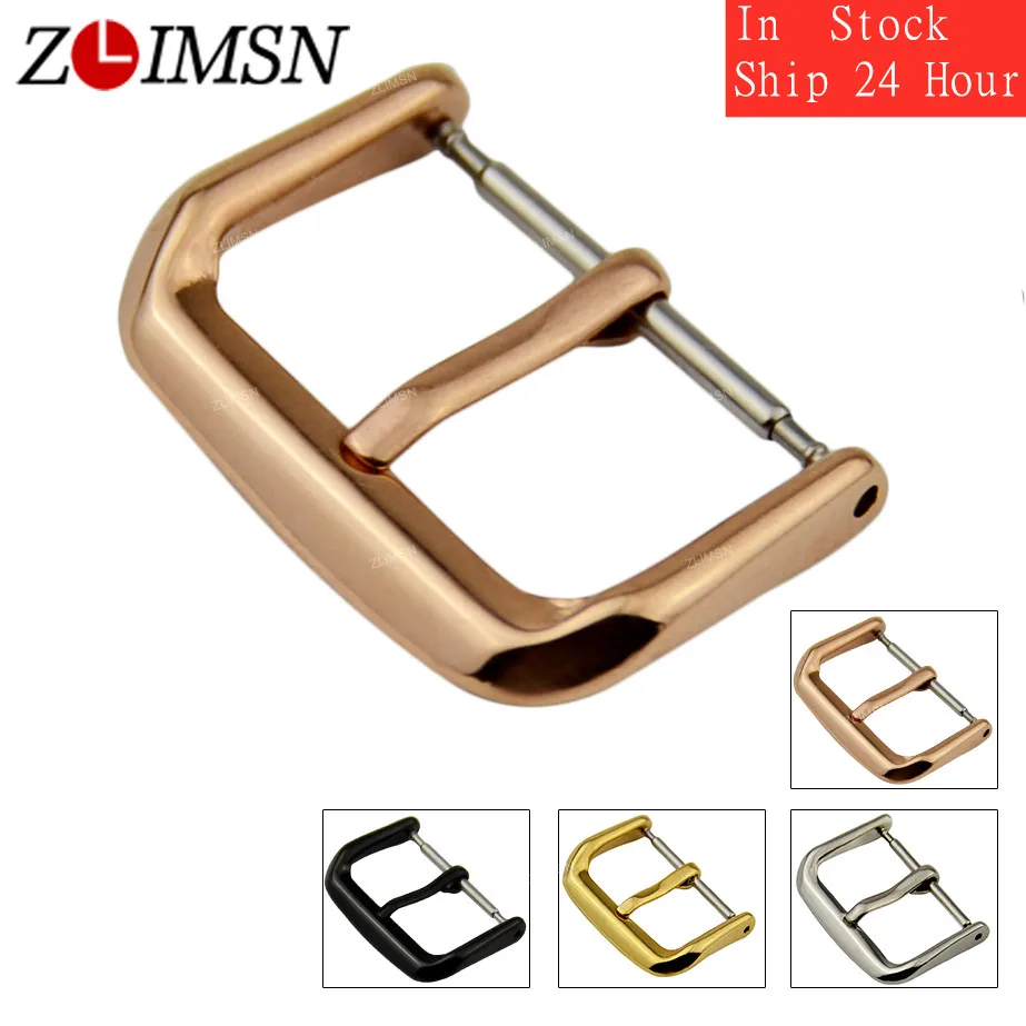 ZLIMSN 10 шт. пряжка для часов из нержавеющей стали серебристо черная розовое золото