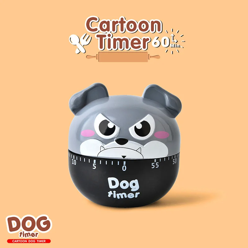 cartoon dog mechanical timer kitchen device gadget sets egg boiling cooking countdown temporizador cocina minuteur cuisine free global shipping