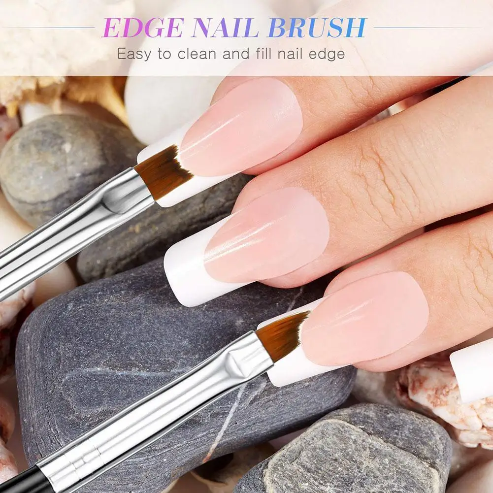 

6 шт. DIY Маникюр Nail Art французский край триммер комплект Прочный инструмент модуль акриловые несколько Сталь Размеры Улыбка Шаблон линии Q8O6