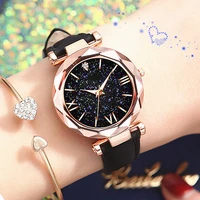 new womens watches simple vintage stars point frosted belt watch casual sport clock dress wristwatches women woman watch