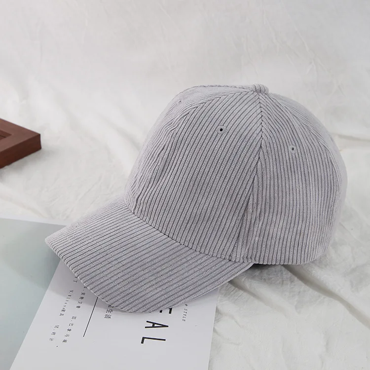 

New Spring Summer Women Corduroy Cap Embroidery Baseball Hat Men Outdoor Fashion Adjustable Sun Hat Vacation Casquette Gorras