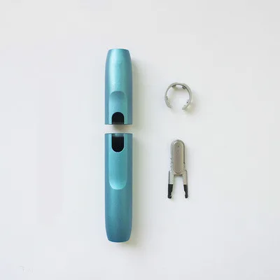 Sky Blue Аксессуары для ремонта оболочка для электронной сигареты IQOS для IQOS 2,4 Plus Верхняя Нижняя внешняя крышка кнопка кольцо набор сменный корпус - Цвет: Sky Blue