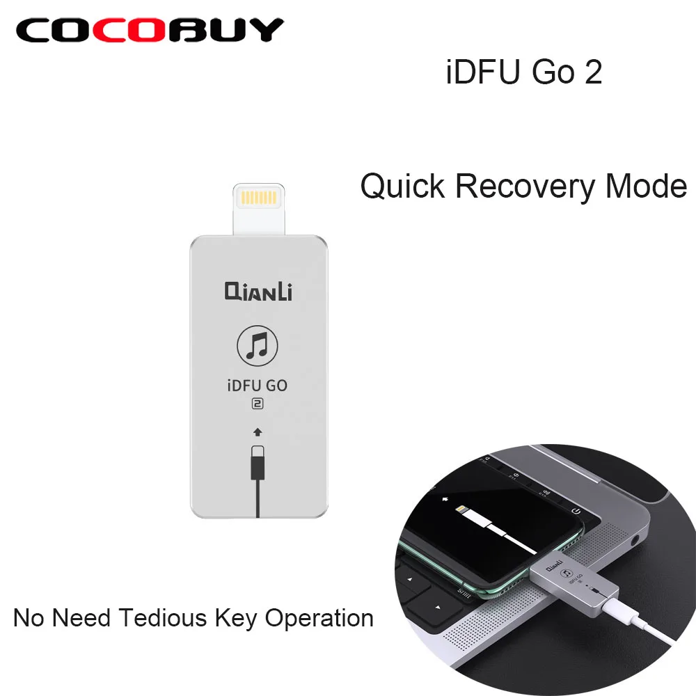 

Qianli iDFU Go2 Quick Recovery Mode Directly Shortcut Brush Tool Without Tedious 2.8 Seconds Quick Startup Device For IOS System