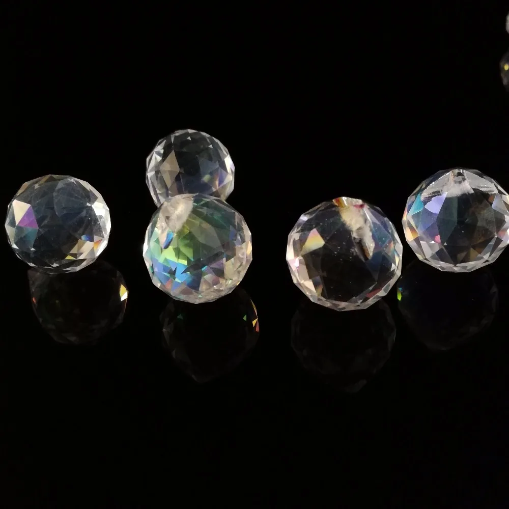 Хрустальные шарики для люстры стеклянные призматический светильник ограненная