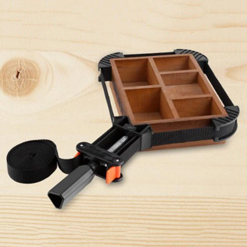 

Многофункциональный ременной зажим для деревообработки, Быстрый Регулируемый ленточный зажим, многоугольный зажим 90 градусов, прямоугольный угловой зажим для фоторамки