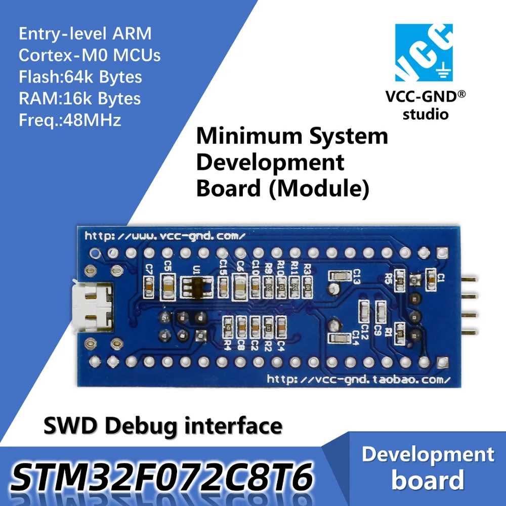 Настольная плата STM32F072C8T6 STM32F072 072C8T6 STM32F0|Демонстрационные стенды| |