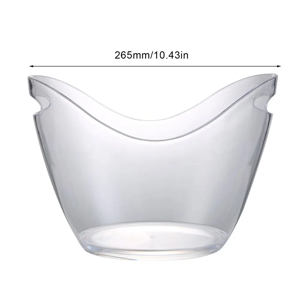 

New Food Grade Acrylic Material Plastic Transparent Ice Bucket Hygienic Bar Champagne Barrel Wine Beer Barrel Ktv