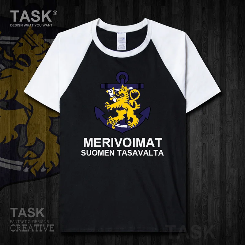 Navy Finland FIN FI Suomi Finnish Finn Short sleeve clothes country Army Tactical Military mens t shirt new Tops summer 01 | Мужская
