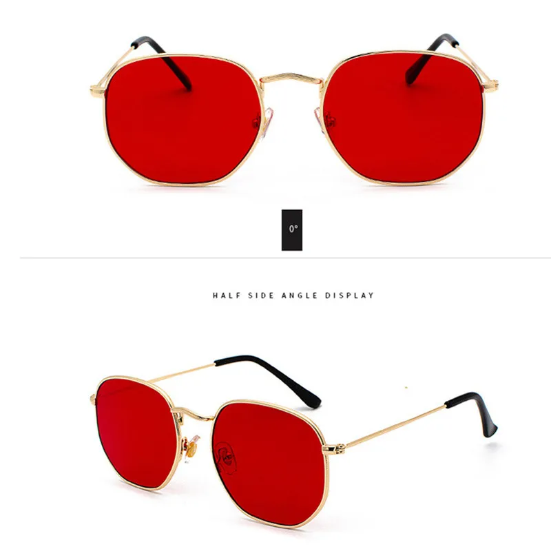 

Colorful Square Sunglasses Vintage Metal Eyewear Classic Retro Personlized Sun Glasses Fashion Universal UV Goggle Men Women