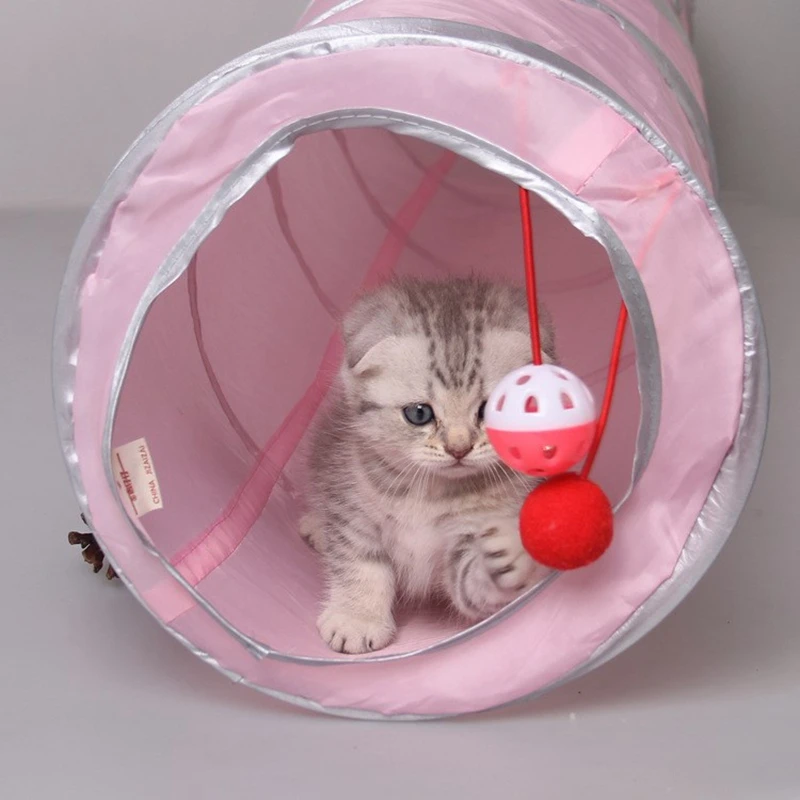 Новый туннель для домашних животных кошек собак мульти отверстия игрушка чата