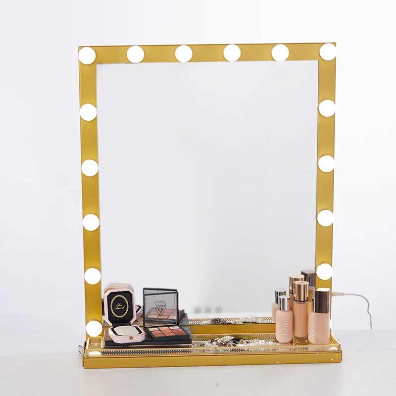 Голливудское освещенное туалетное зеркало с подсветкой туалетный столик для