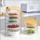 Изоляция для кухни многослойная Крышка для посуды, прозрачный Штабелируемый контейнер для хранения еды, Пыленепроницаемый Чехол для сохранения свежести еды