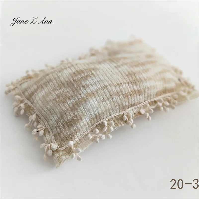 20-3-4 pillow Jane Z Ann Новорожденный ребенок Фото одежда Младенческая шапка-подушка обертывание одеяло реквизит студия съемки аксессуары - Цвет: 20-3-4 pillow