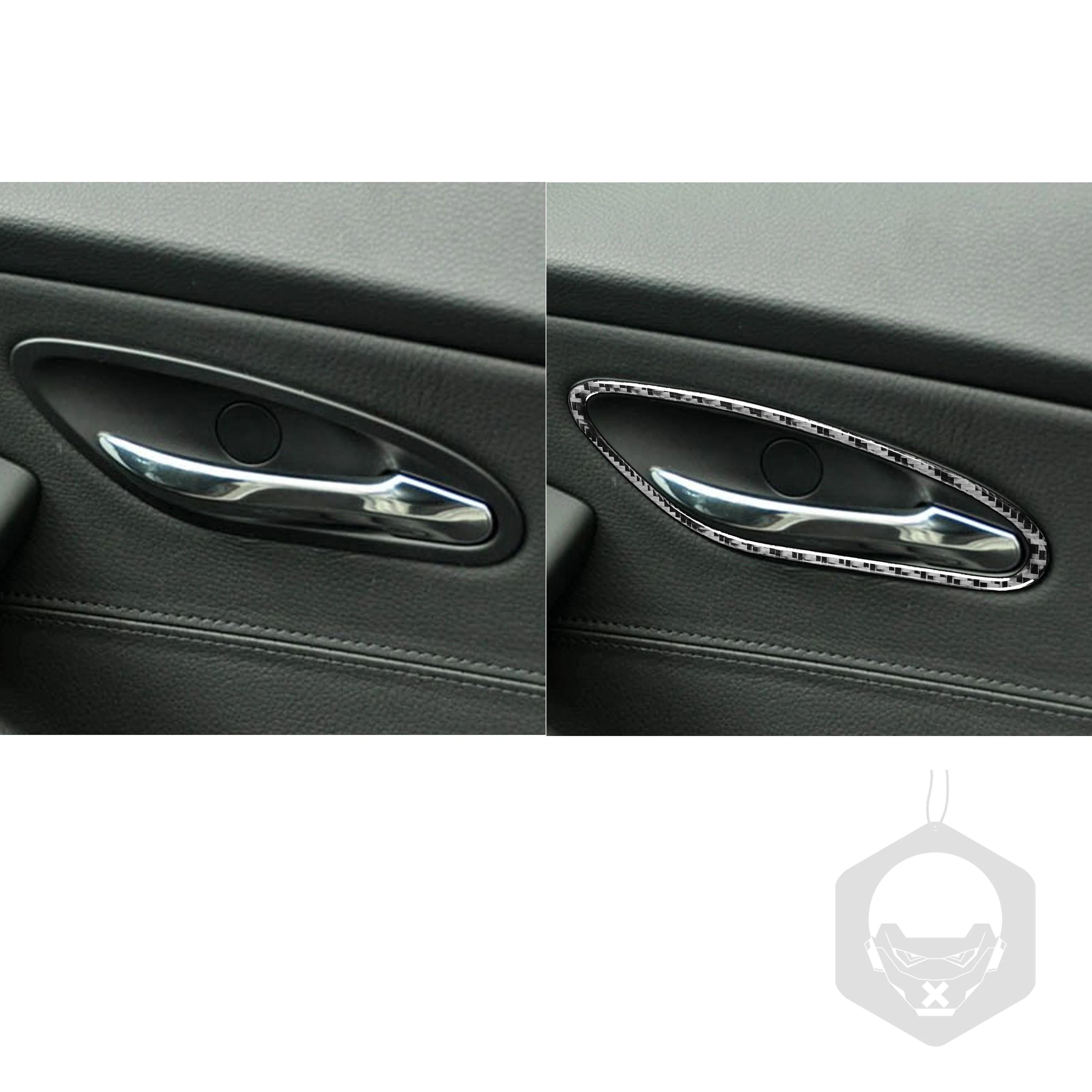 Для BMW 6 серии E63 E64 2004-2010 черные наклейки из углеродного волокна внутренняя