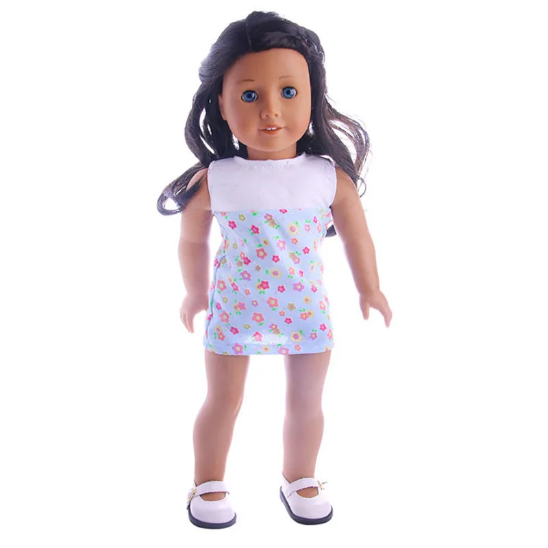 Discount Doll Clothes Mini Dots Skirt Dress Fit 18Inch American &amp43cm Zaps Reborn Baby Generation Girls Toys Limited Low Price | Игрушки и