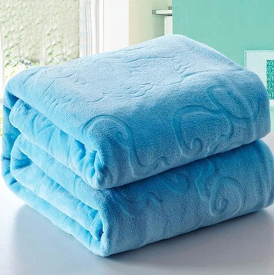 King size, 200x230 см, одноцветное, с Цветочным Тиснением, жаккардовое одеяло, толстое, теплое, высокое качество, Коралловое Флисовое одеяло на кровать, плед - Цвет: NO.6