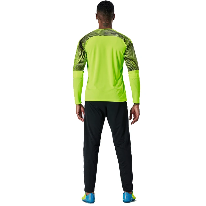 

Raibaallu 2019 new soccer jersey goalkeeper shirts long sleeve pants football wear goalkeeper training uniform suit kit clothing