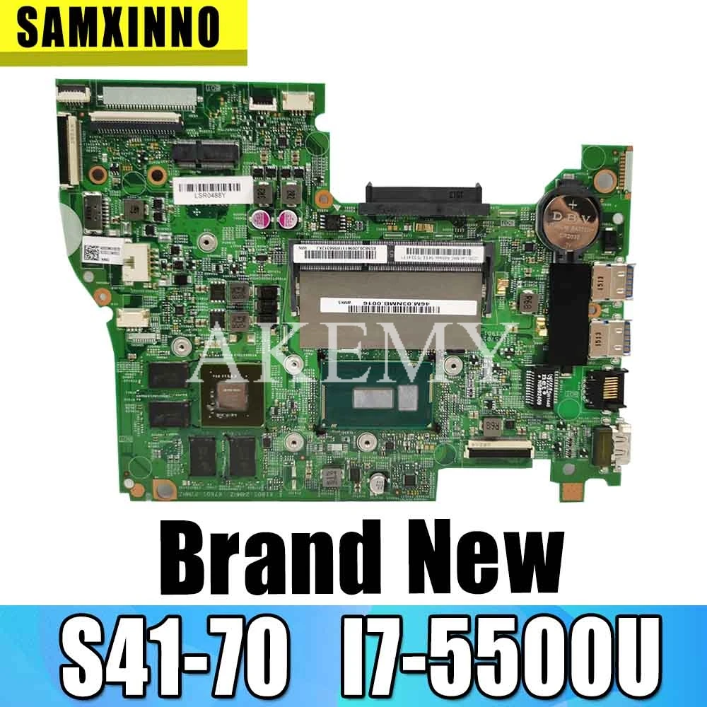 

Новый FRU:5B20H91096 для For Lenovo S41-70 материнская плата для ноутбука SR23W I7-5500U DDR3L 2 ГБ 100% полностью протестирована