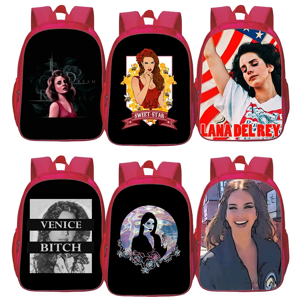 

Singer Lana Del Rey School Bag Children School Backpack Women Knapsack Fashion Bookbag Girls Bag Kid Back To School Gift Mochila