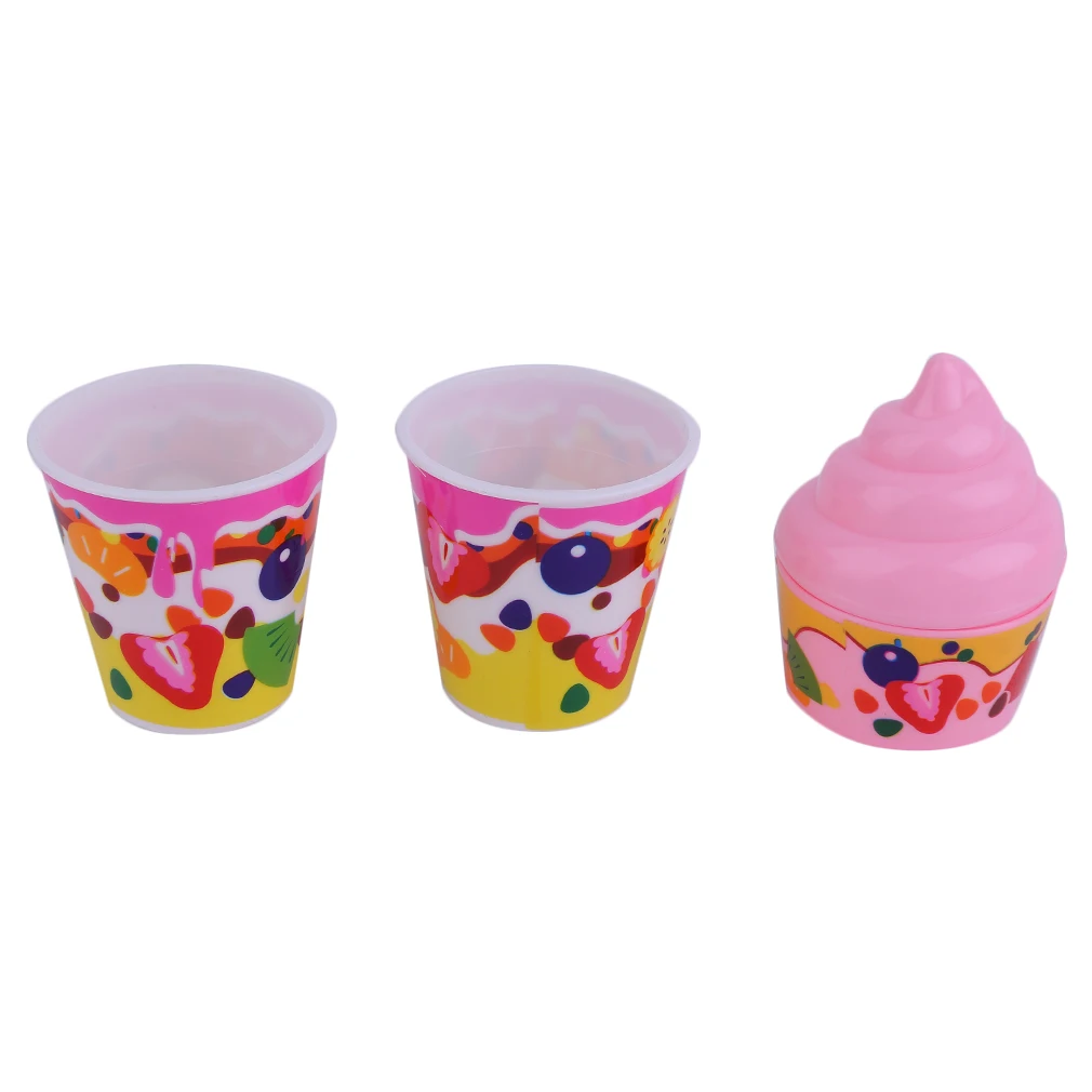 OCDAY Small or Big Creative Birthday Cake DIY Model For Kids Pretend Play Kitchen Food Plastic Toy Early Educational Classic | Игрушки и