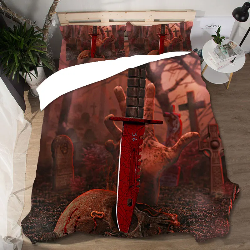 

Edredon CS GO Bedding Sets Duvet Cover Home Textile Single Queen King Size Bedding Set Bed Sheets Pillowcases Bed Linen