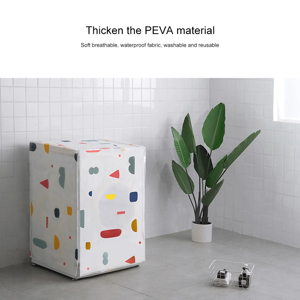 

Waterproof Washing Machine Cover Thickened Sun Protection Dust Cover Household Automatic Drum Washing Machine Protection Tools