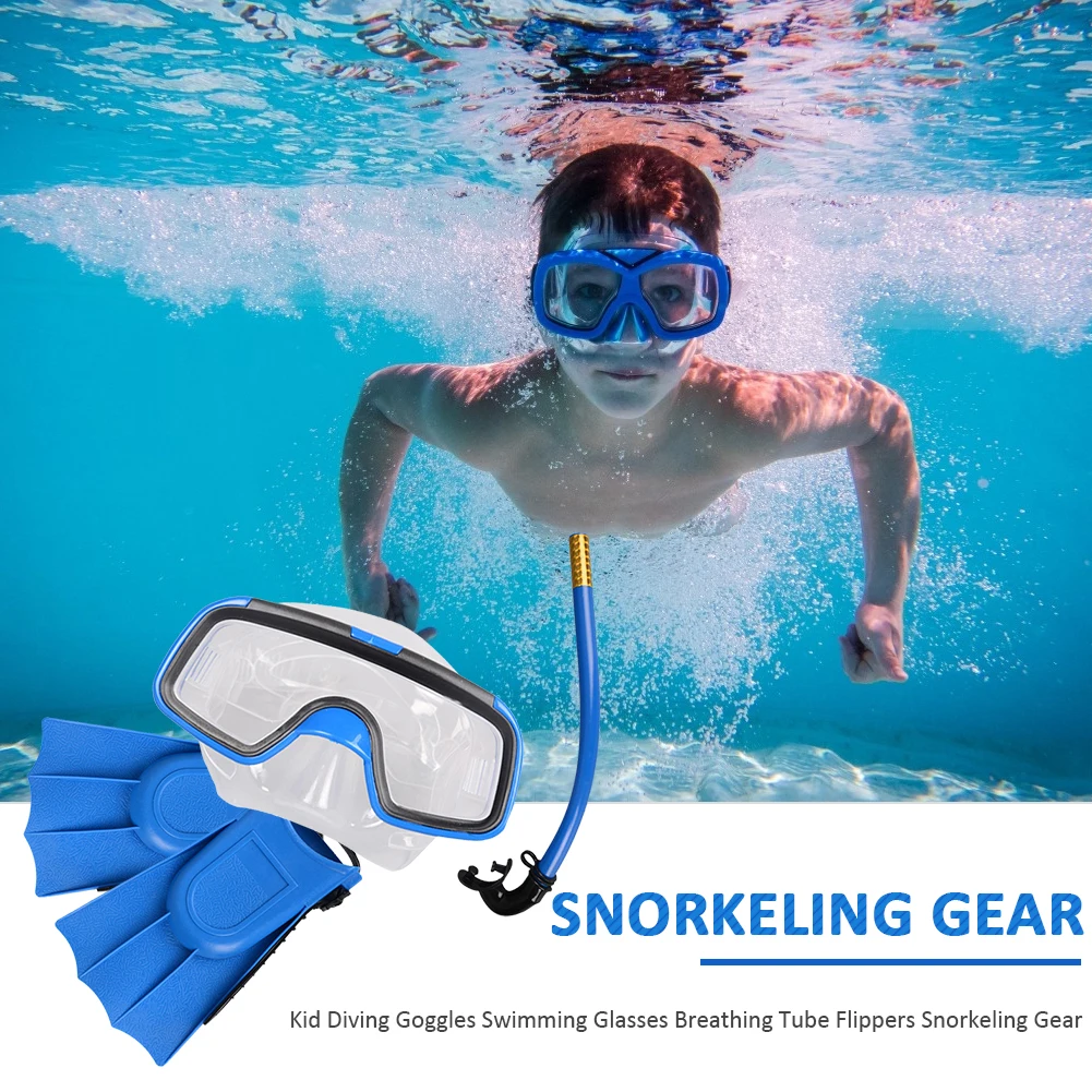 3 шт./компл. Детский костюм для дайвинга детские очки плавания дыхательные трубки