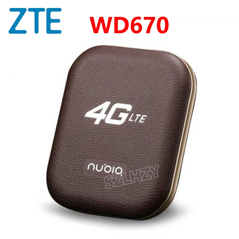Разблокированный zte MF93D HUAWEI E5573 4G LTE беспроводной маршрутизатор Mifi Мобильная точка доступа карман 4G/3g модем со слотом для sim-карты PK WD670 MF90 - Цвет: ZTE Nubia WD670