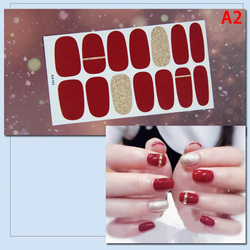 1 лист смешанный дизайн новый для ногтей Стикеры комплект слайдер Обертывания