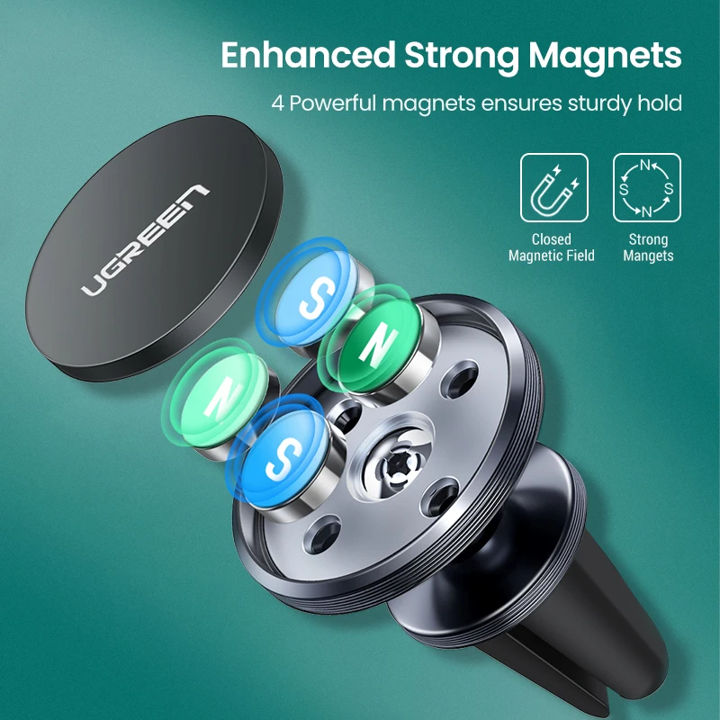 Ugreen Car Magnetic Phone Holder Cell Phone Mount Holder Stand In Car Smartphone Support Magnet for iPhone X Mobile Stand Holder