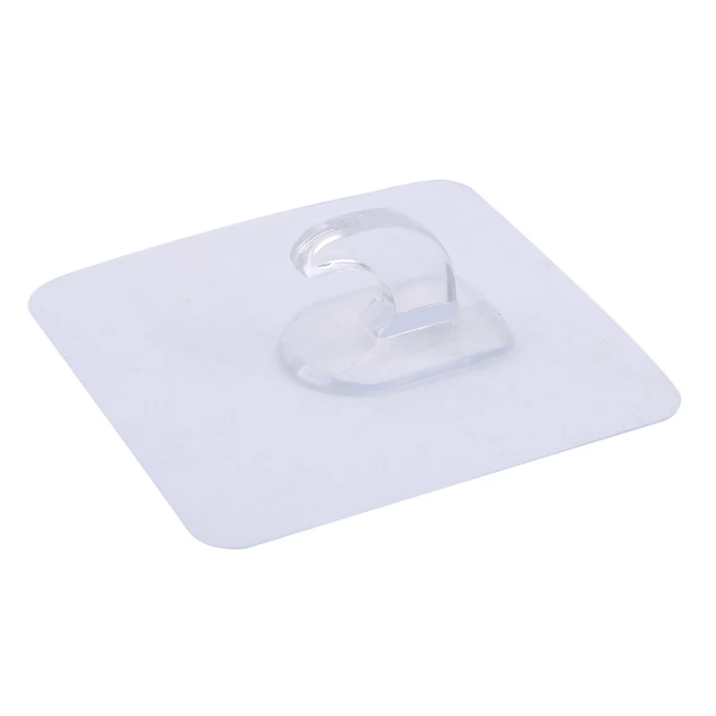 

10pcs/pack Strong Reusable Sticker Extraordinary Magic Transparent Seamless Hook Kitchen Door Free Nail Hook