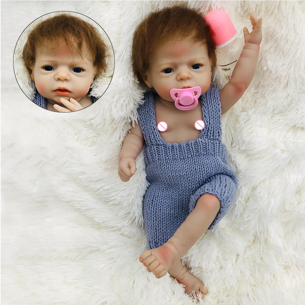 22 дюйма силиконовая кукла Reborn для детей можно купать Boneca Bebe Menino детские игрушки в