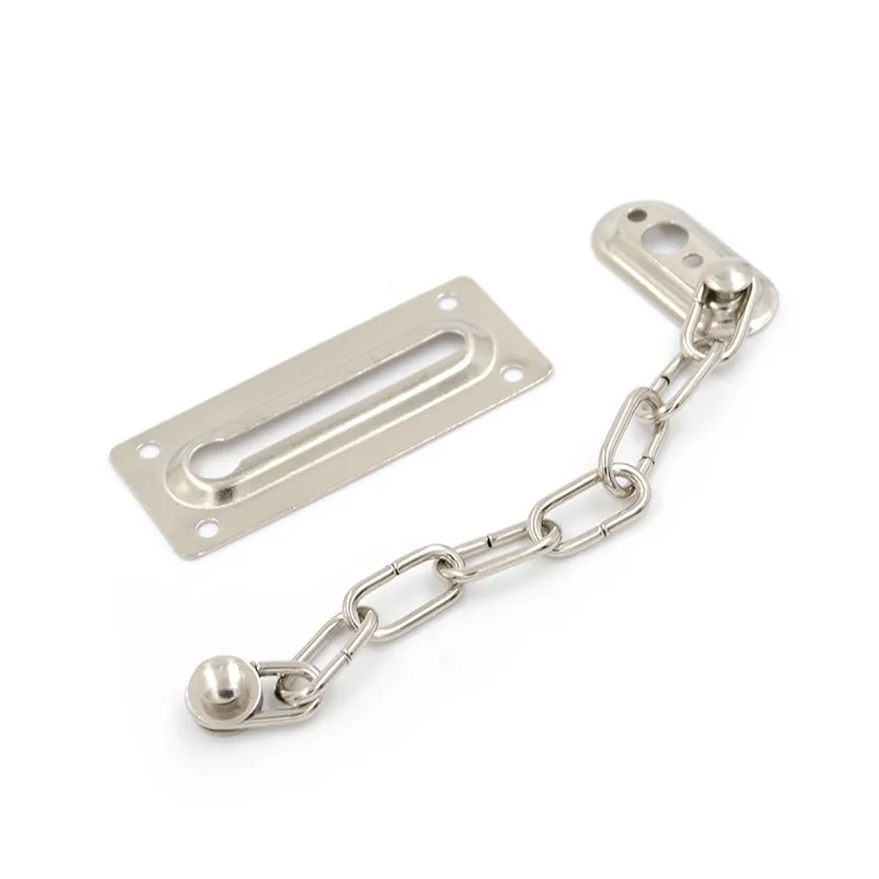 

1PC New Door Chain Lock Safety Guard Security Lock Cabinet Locks +Screws