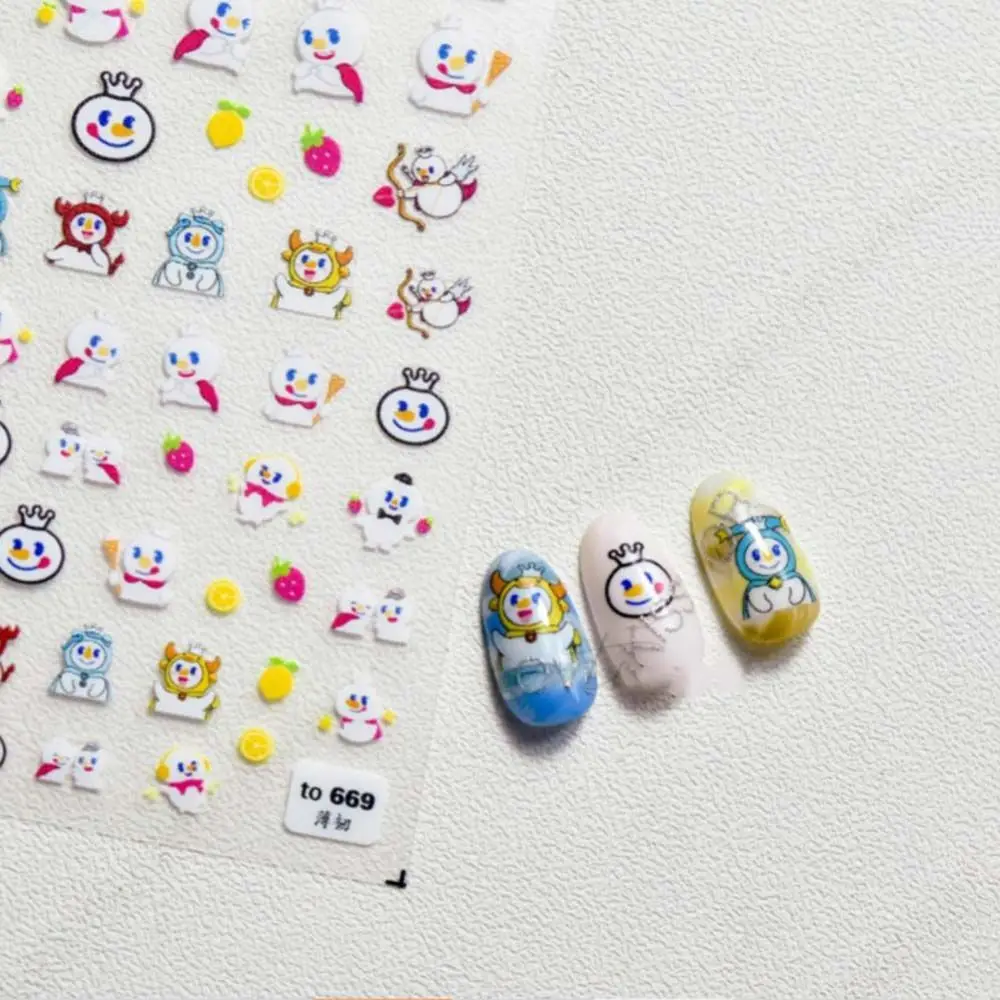 

Cartoon Pattern Nail Art Stickers Ultra-thin Creative Cute Applique 5D Relief Nail Art Decoration