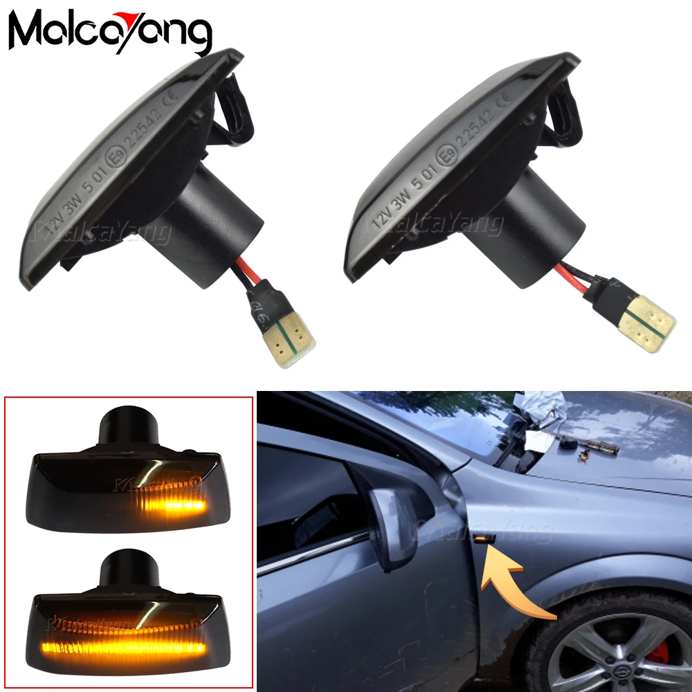 

Dynamic Side Marker Light For Opel Insignia Astra H Zafira B Corsa D Meriva Adam LED Turn Signal Lamp For Chevrolet Cruze