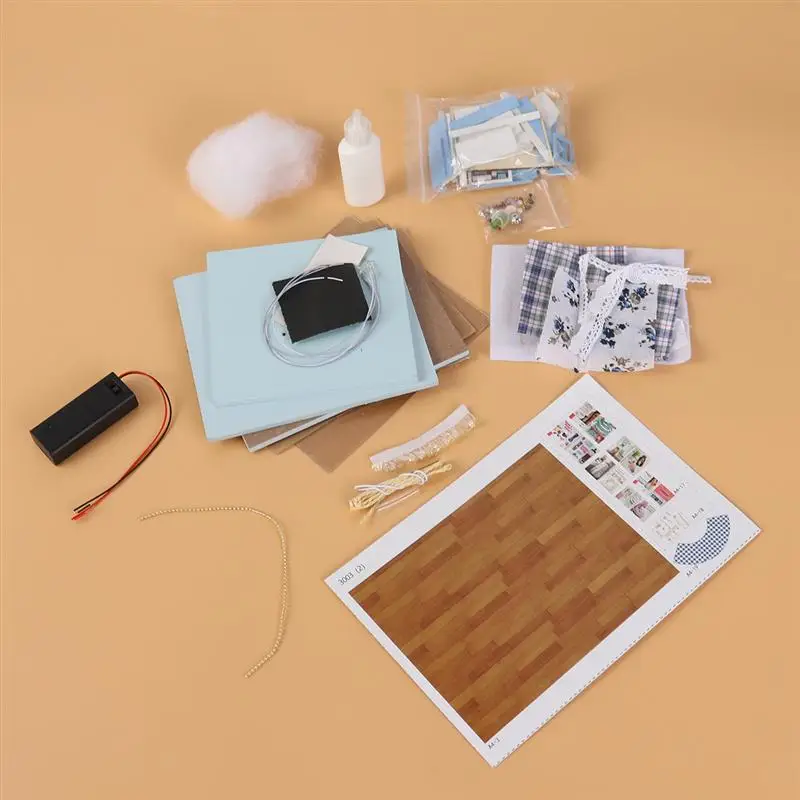 PBPBOX Кукольный дом DIY Миниатюрный Кукольный домик Модель деревянная игрушка мебель Каса куклы Boneca игрушечные дома подарок на день рождения