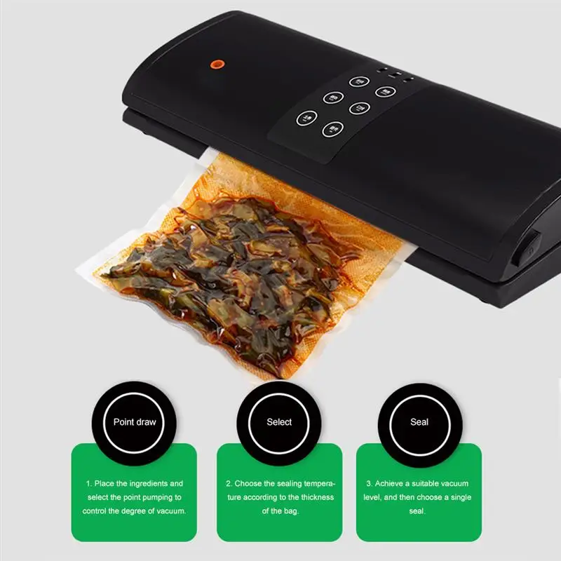 

Автоматический вакуумный упаковщик с американской вилкой, портативная вакуумная упаковочная машина для пищевых продуктов для кухни