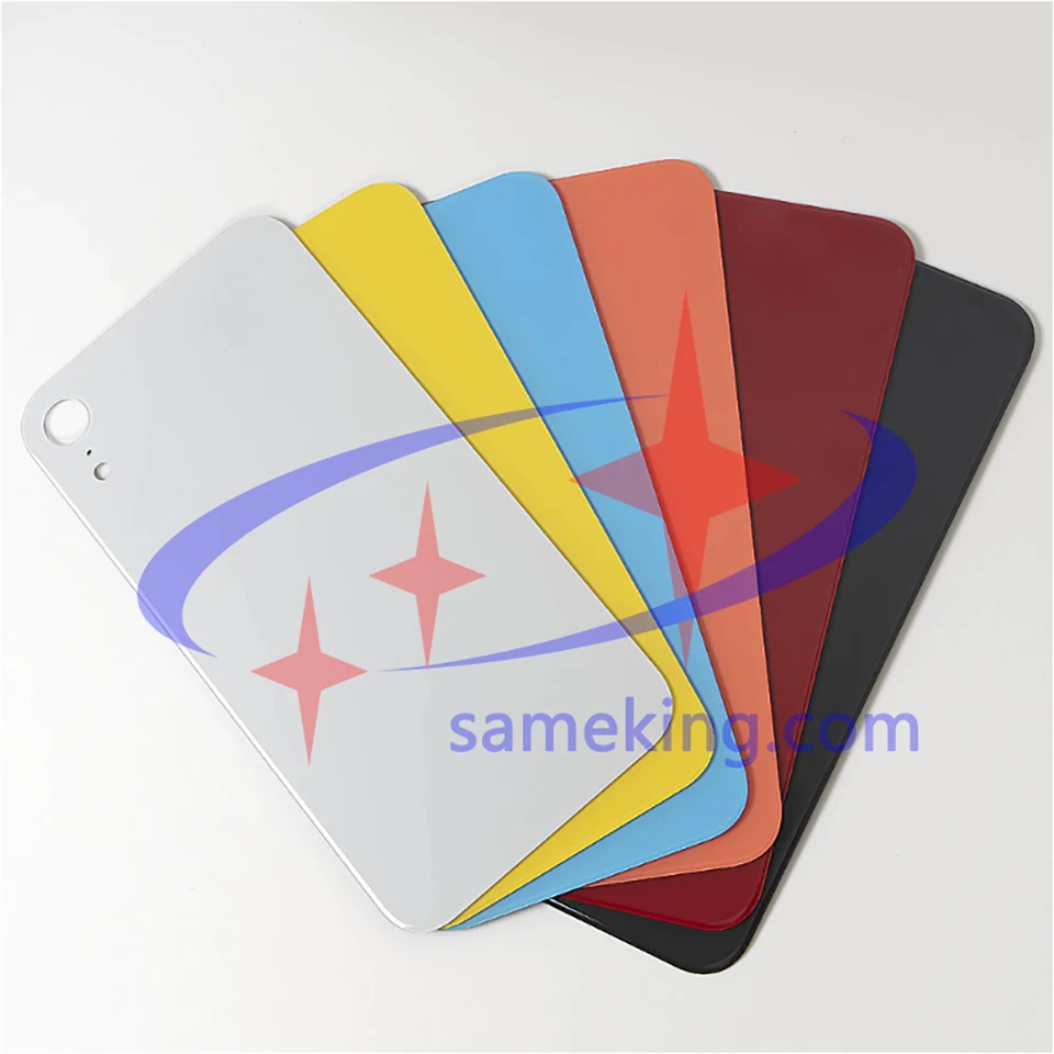 ЕС Версия маркировки большое отверстие заднего стекла для iphone8 8plus x xs xsmax трещина Стекло Замена заднего стекла