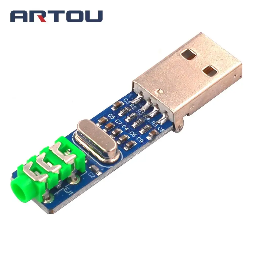 USB PCM2704 Аудио Звуковая карта DAC декодер модуль 5 в HIFI динамик звуковая плата для