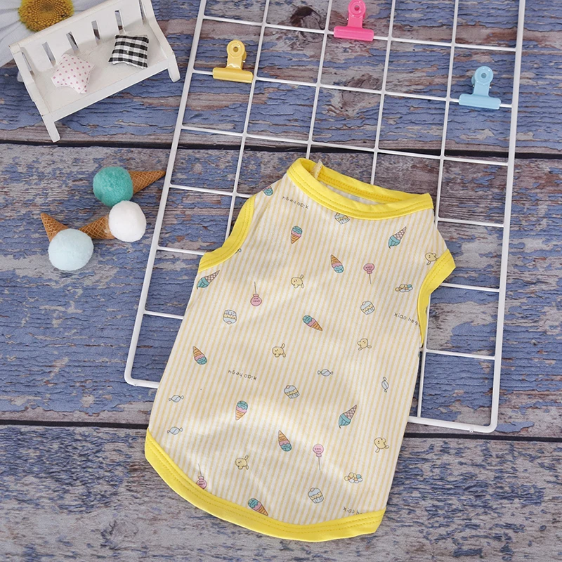 

Pet Summer Thin Cotton Cat And Dog Clothing Vest Pets T-Shirt Puppy Dog Clothes Pet Cat Vest Cotton T-Shirt Dog Clothes