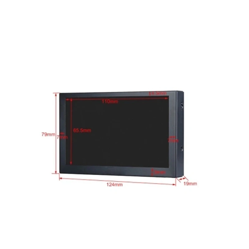 S501H Мини 5 дюймов монитор 5CH VGA/BNC/AV/HD/Ypbpr ЖК-дисплей Экран дисплея 800x480 поперечная линия для DVR, DVD, ПК, CCD, CCTV, Камера