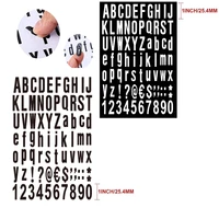 5 sheets digital letter number waterproof stickers labels for mailbox window address number sign home decoration