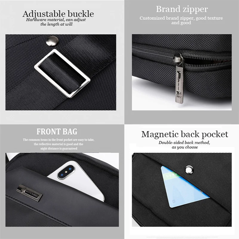 ARCTIC HUNTER деловая короткая мужская сумка через плечо подходит для Ipad 8 дюймов