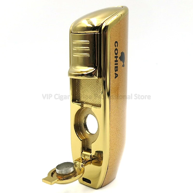Cohiba Metal 50th Anniversary Limited Золотой 3 фонарь зажигалка для сигарет пепельница