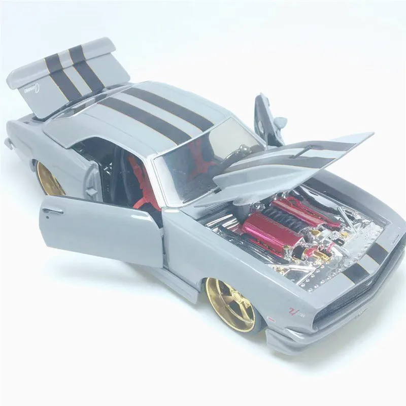 Высокое моделирование 1:24 1968 Chevrolet Camaro Z28 металлический сплав модель автомобиля, коллекция и подарок Ретро модель автомобиля украшения