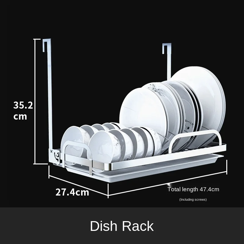 

Kitchen Storage Rack Wall Hanging Spice Rack Stainless Steel Bowl Rack and Storage Rack Sink Drain Rack Hanging Rack