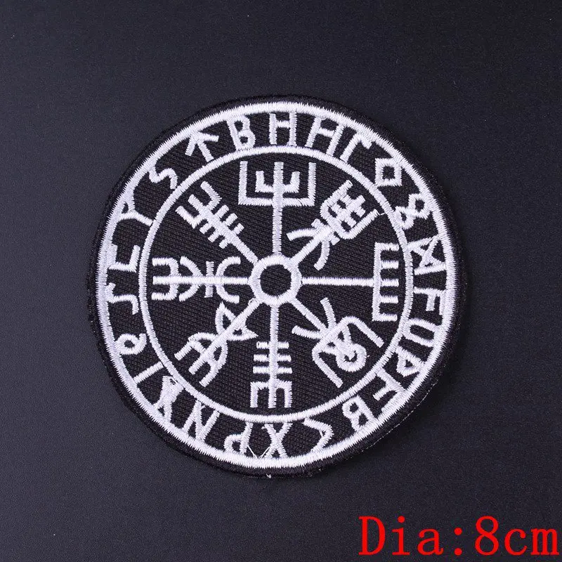Prajna нашивка в виде хиппи kanagawa Wave Iron On Embroidered Patches для одежды нашивка в полоску Ван Гог странные вещи аппликация - Цвет: Латунь