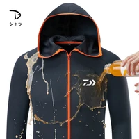 new daiwa ice silk waterproof fishing shirts tech hydrophobic antifouling outdoor sport fishing clothing men quick dry jacket